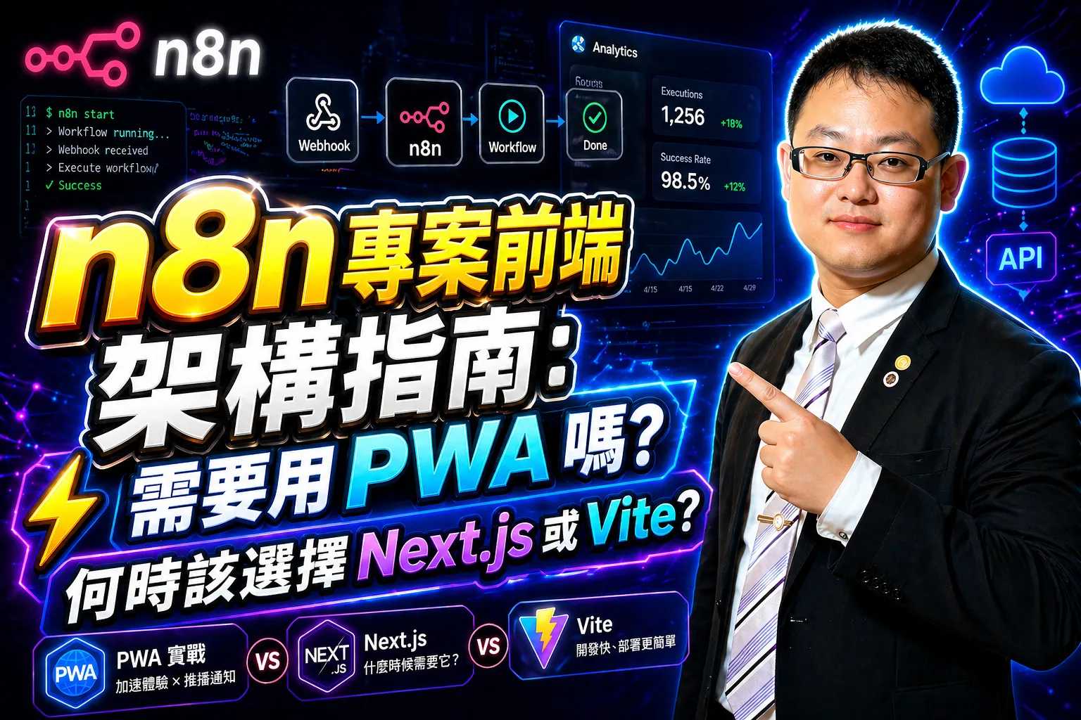 article-n8n 專案前端架構指南：需要用 PWA 嗎？何時該選擇 Next.js 或 Vite？