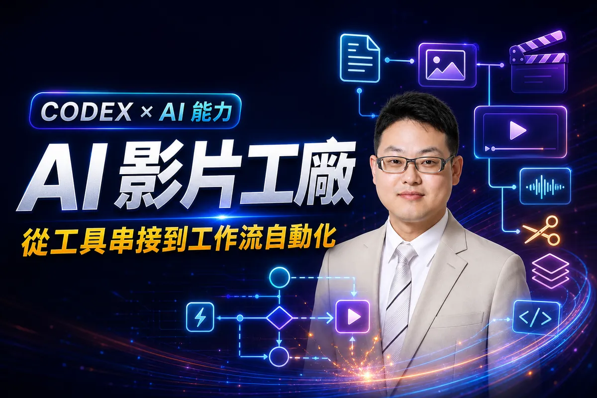 用 Codex 打造 AI 影片工廠：串接六大 AI 能力的完整工作流