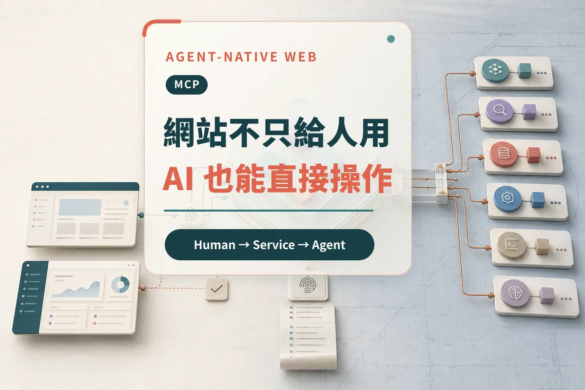 【AI 幫你做網站還不夠：下一代網站，應該讓 AI Agent 能直接操作】