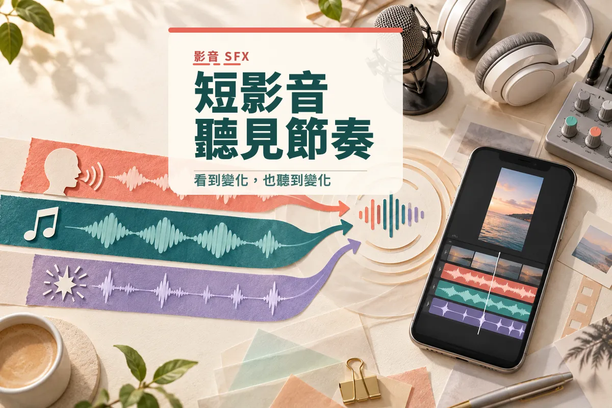 短影音音效怎麼選？從剪映內建到 AI 生成，一次搞懂 SFX 工作流