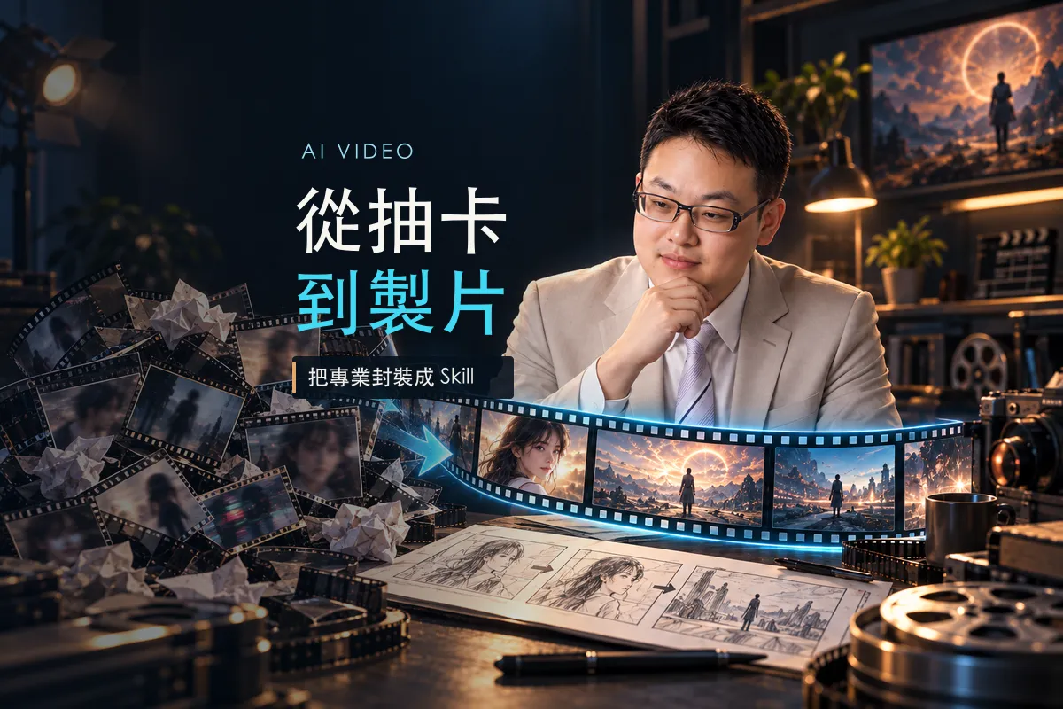 AI 影片真正的分水嶺：從 Prompt 到專家 Skill 的製片工作流
