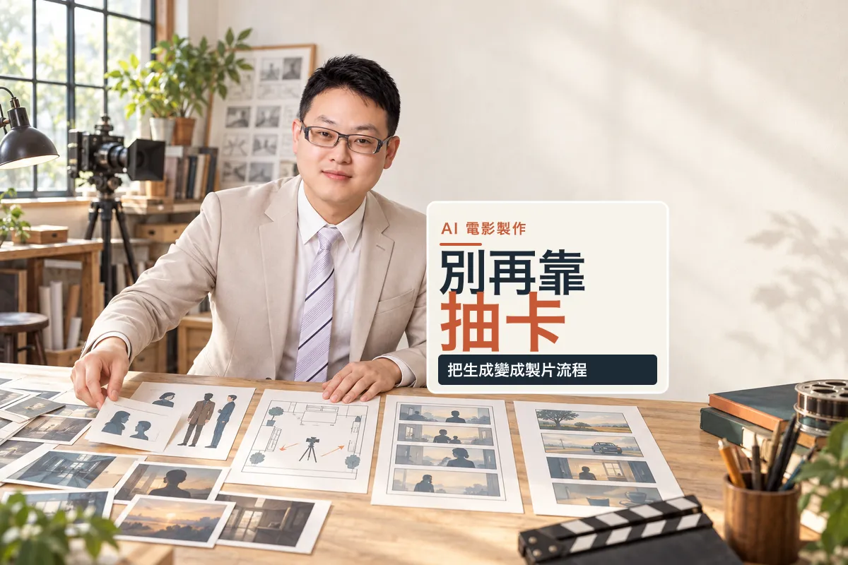 AI 長片真正的突破，不是模型變強，而是終於有人把「抽卡」變成製片流程