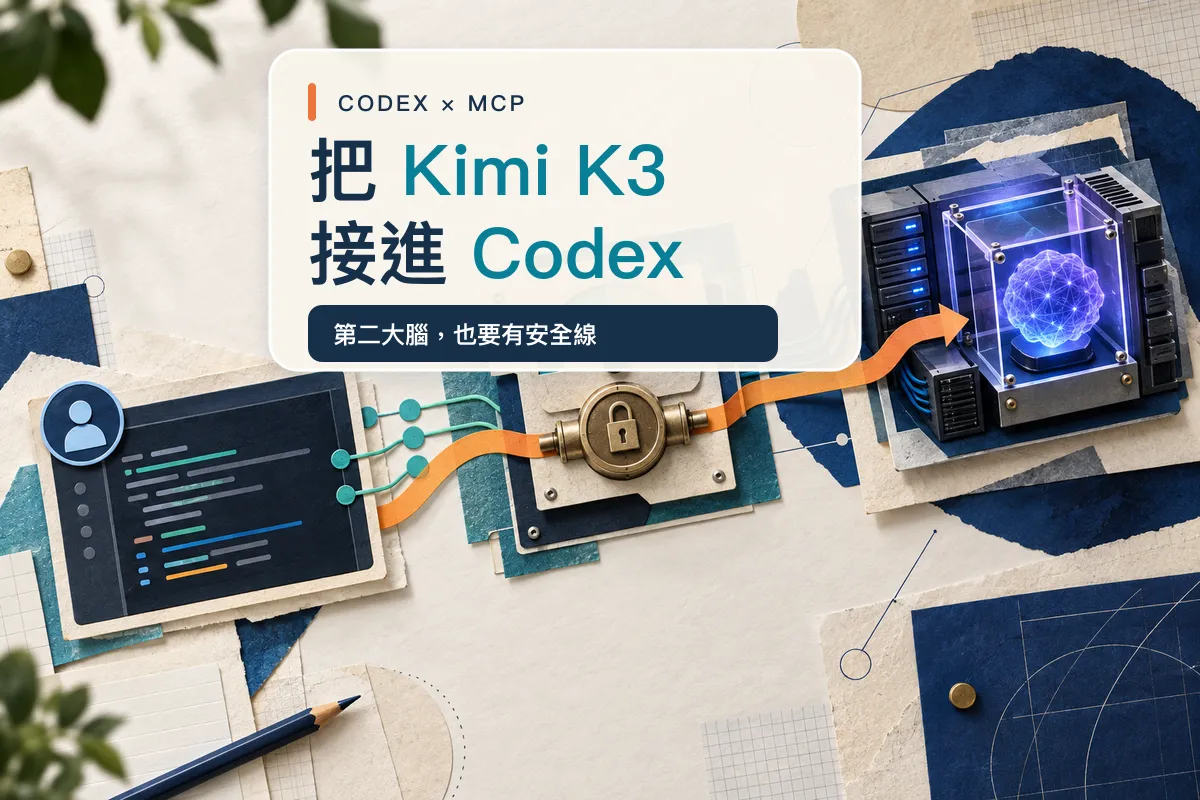 每月免費 30 美金，我打算把 Kimi K3 接進 Codex 當第二大腦