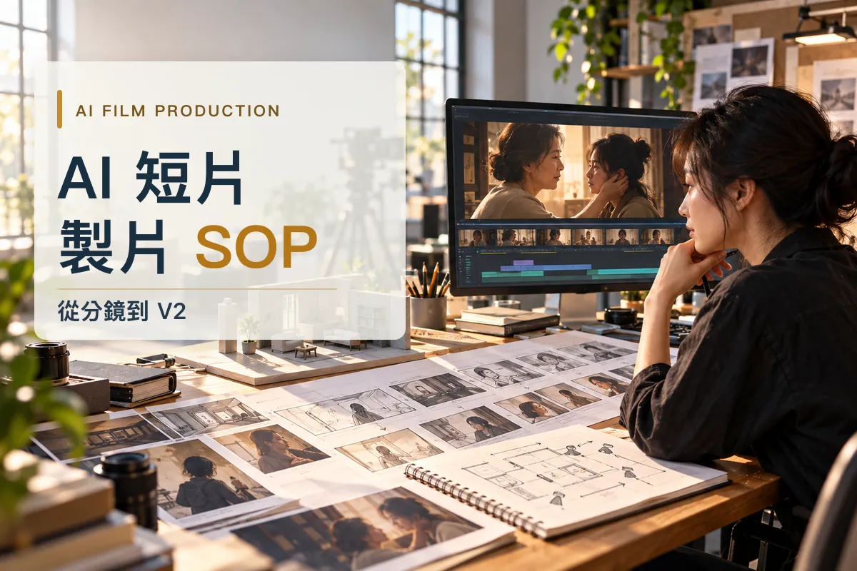 【別再一鏡一鏡抽卡：我整理出一套真正能拍完整故事的 AI 短片製片 SOP】