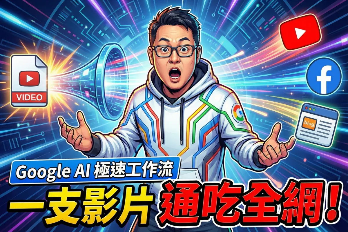 article-自媒體極速工作流：一支影片如何通吃 FB、YT 與部落格？
