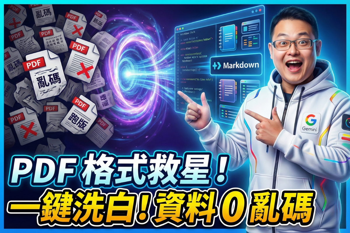 article-別存垃圾格式！用 AI 把 PDF 洗成 Markdown，資料利用率翻倍