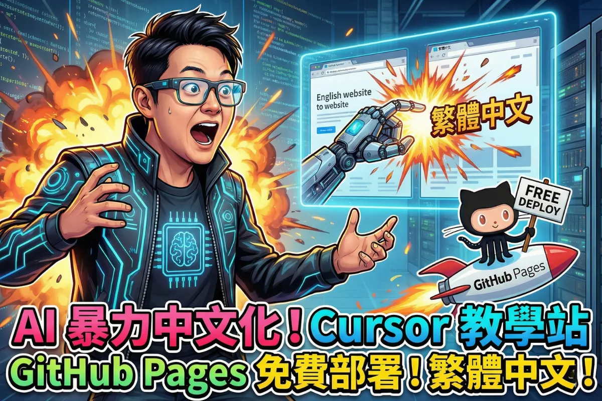 article-用 AI 暴力中文化 Cursor 教學網站，並用 GitHub Pages 免費部署